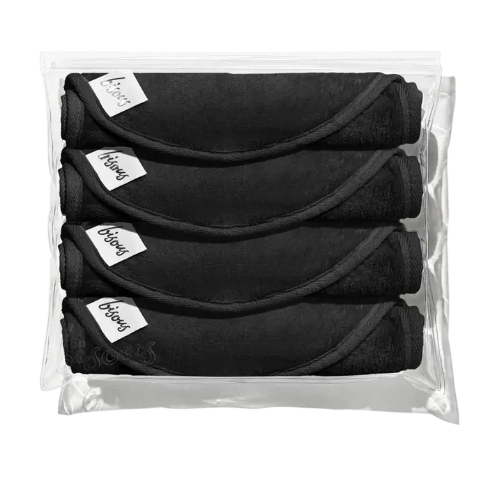 4 pack of Black Bisous cloths