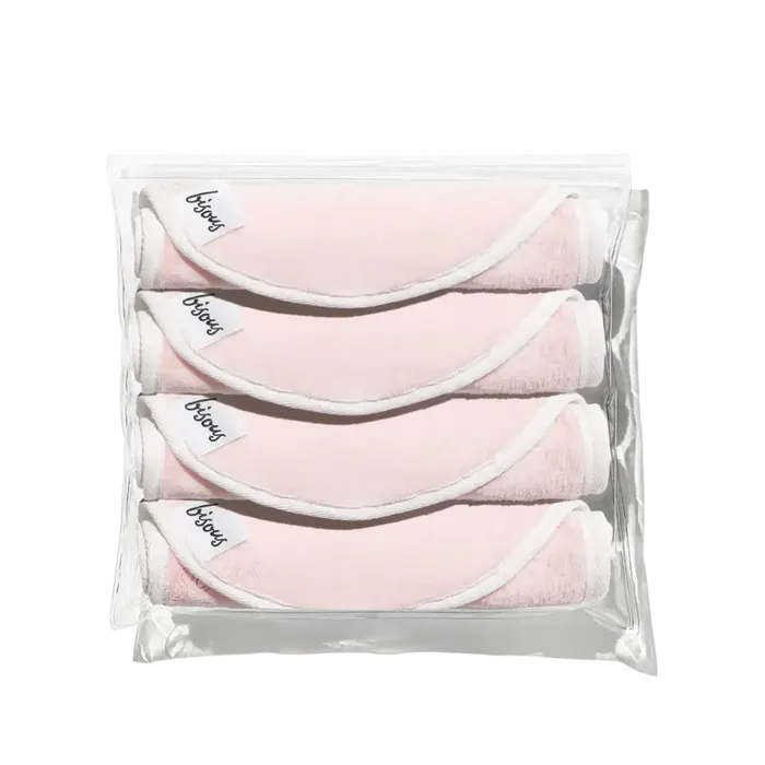 4 pack of Nude Pink Bisous cloths